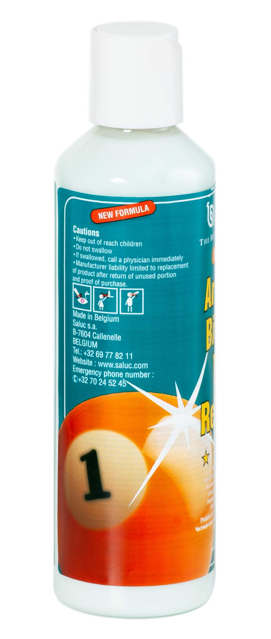 Aramith Phenolic Billiard Ball Care Cue Ball Cleaner and Restorer for Cleaning Restoring Polishing and Caring for Pool Balls (Pool Ball Restorer)