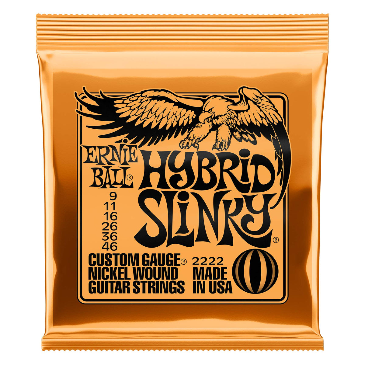 Ernie Ball Hybrid Slinky Electric Guitar Strings, Lot Of 4, Gauges 9-46, P02222