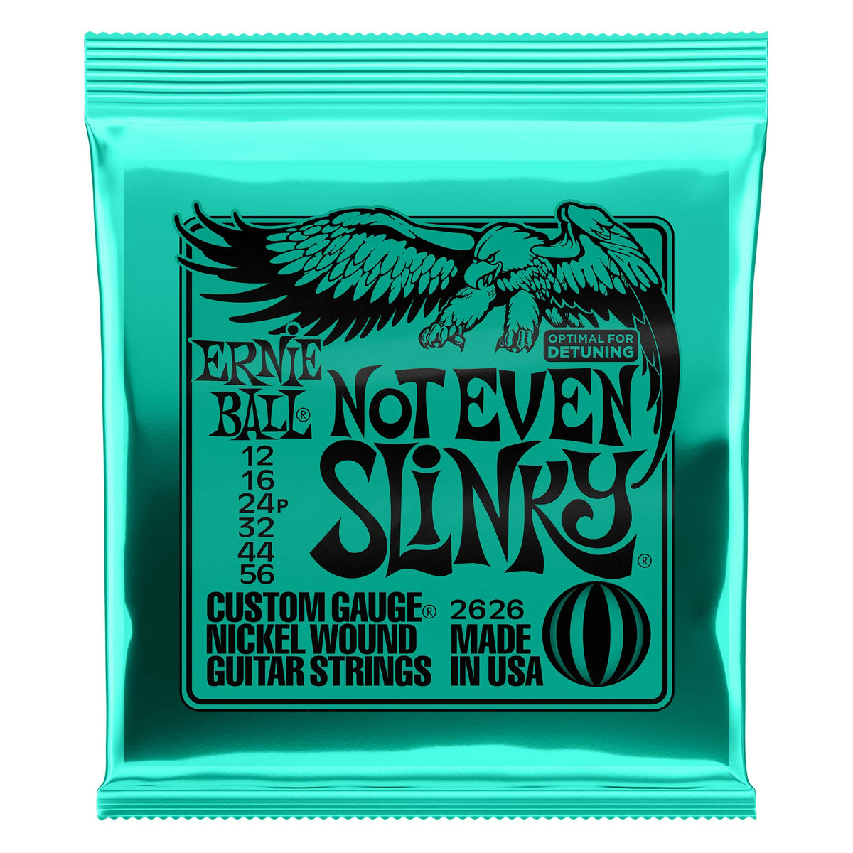 Ernie Ball P02626 ^4 Not Even Slinky Electric Strings,4 Pack