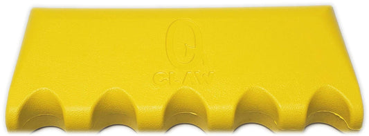 Q-Claw QCLAW Portable Pool/Billiards Cue Stick Holder/Rack - 5 Place - Yellow
