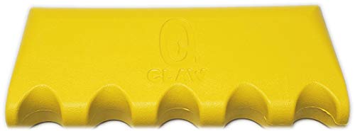 Q-Claw QCLAW Portable Pool/Billiards Cue Stick Holder/Rack - 5 Place - Yellow