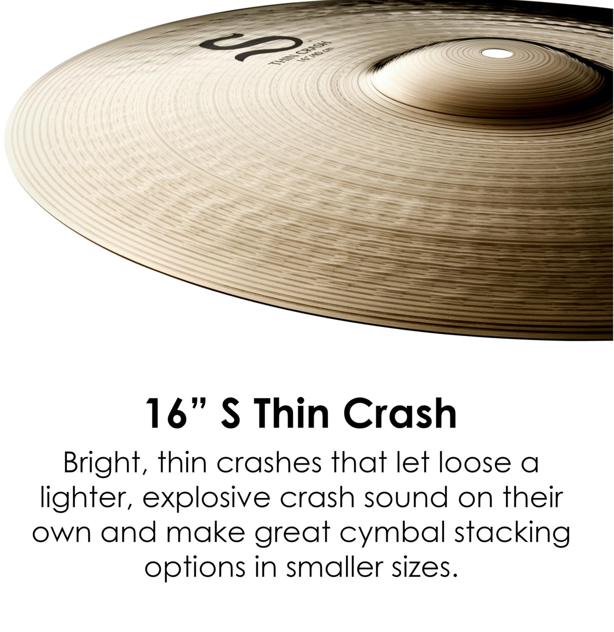 Zildjian S16TC 16" S Thin Crash Cymbal