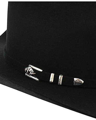 Stetson Apache 4X Buffalo Felt Cowboy Hat Black