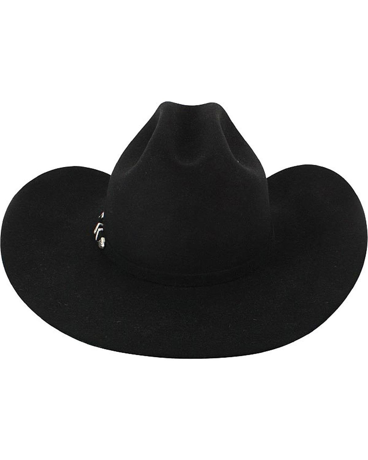 Stetson Apache 4X Buffalo Felt Cowboy Hat Black
