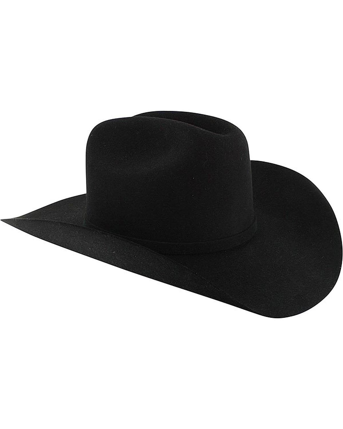 Stetson Unisex Apache 4X Felt Cowboy Hat Black 7 3/4