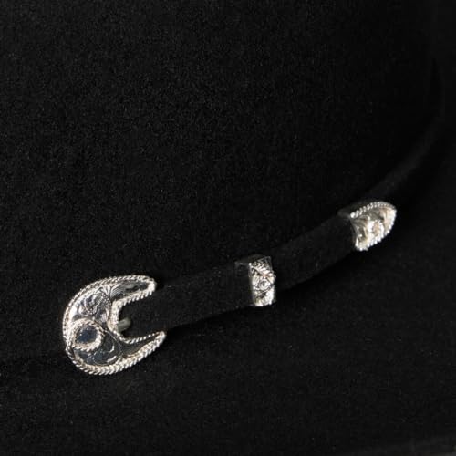 Stetson Men's 4X Corral Wool Cowboy Hat Black 7 3/4