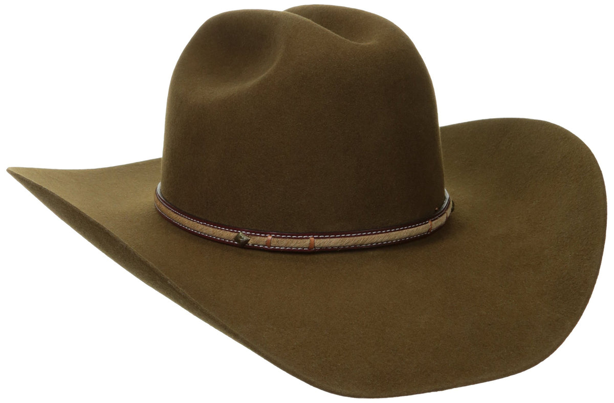 Stetson Powder River 4X Buffalo Felt Cowboy Hat Brown
