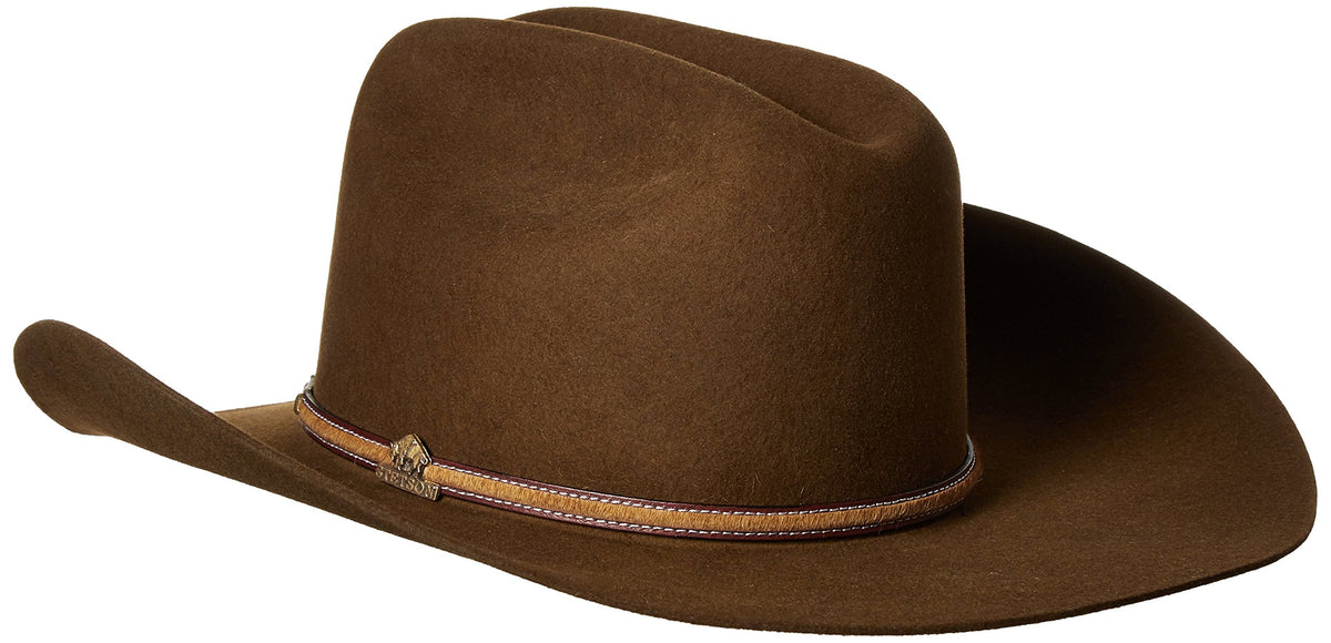 Stetson Powder River 4X Buffalo Felt Cowboy Hat Brown