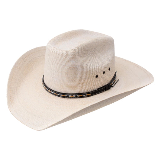 Stetson SSSQRE-7940 Square Eyelets Reg Oval Hat (US, Numeric, 7 3/4, Natural)