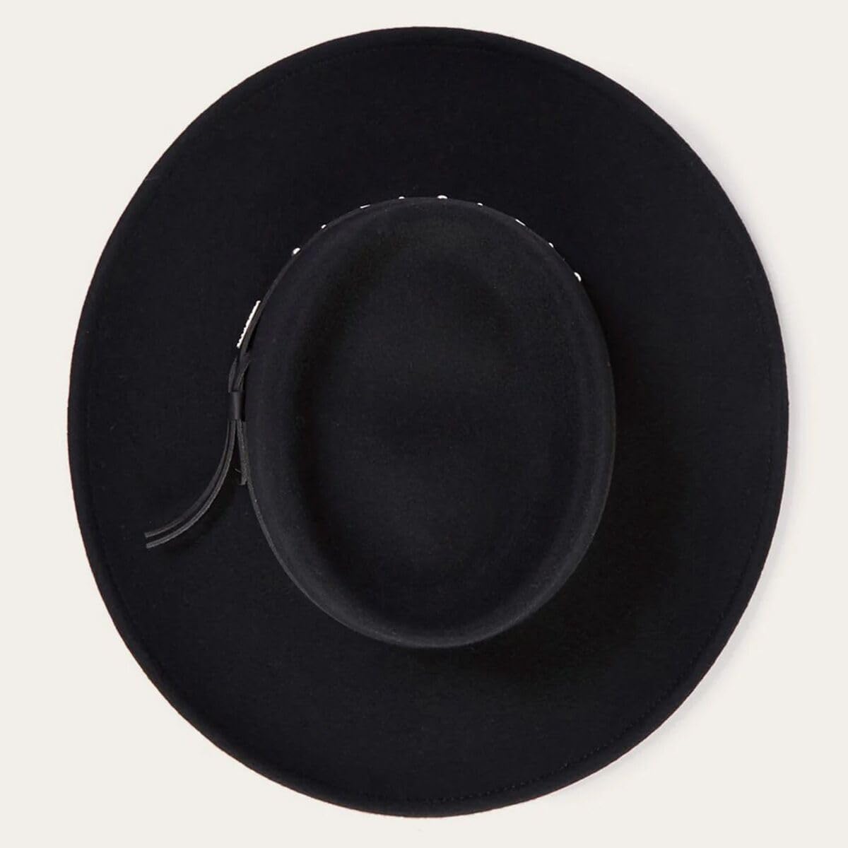 Stetson Men's Hawk Crushable Wool Gambler Hat Black Medium