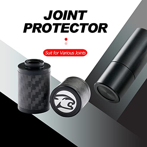 CRICAL Billiard Cue Joint Protectors, Plastic Pool Cue Joint Protector Set, Thread Protector for Shaft and Butt, Protects Joint Pin and Threads (3/8x10 Pin)