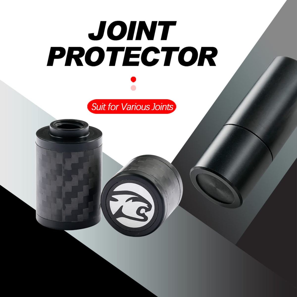 CRICAL Billiard Cue Joint Protectors, Plastic Pool Cue Joint Protector Set, Thread Protector for Shaft and Butt, Protects Joint Pin and Threads (Uni-Loc)