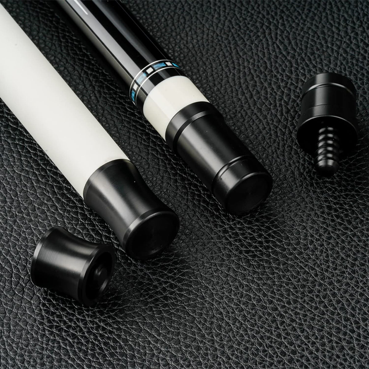 CRICAL Billiard Cue Joint Protectors, Plastic Pool Cue Joint Protector Set, Thread Protector for Shaft and Butt, Protects Joint Pin and Threads (Uni-Loc)