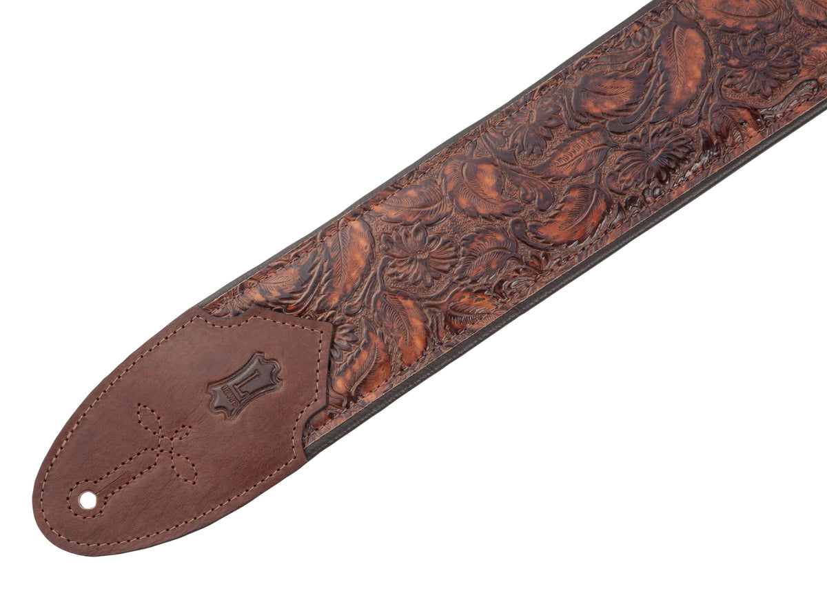 Levy's M4WP-006 3" Embossed Leather Guitar Strap - Arrowhead Bronze