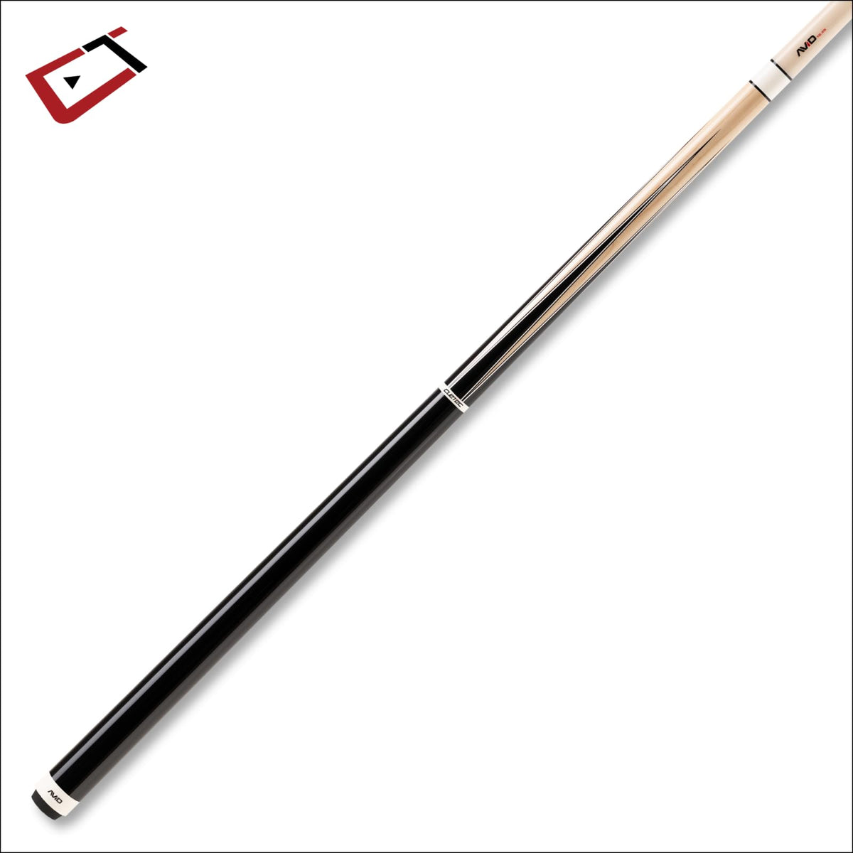 Cuetec Avid Era Sneaky Pete Style Pool Cue (Natural 6 Point No Wrap, 12.25mm)