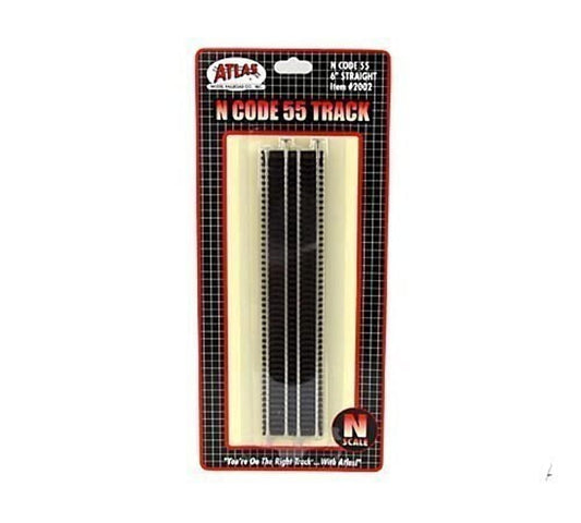 N Code 55 Nickel Silver 6" Straight Track (6) Atlas Trains
