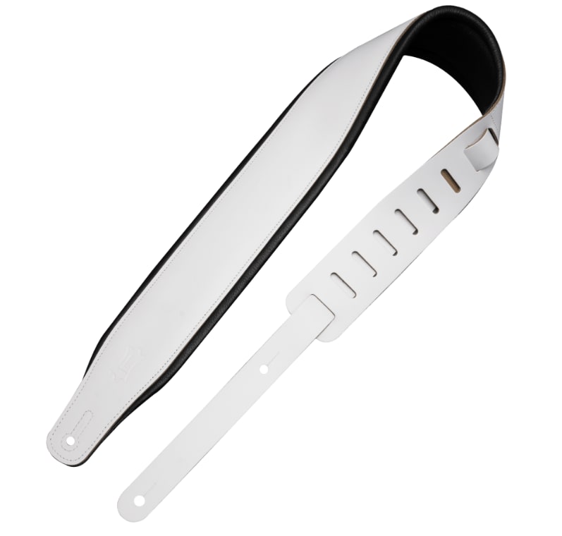 Levy's 3" Panda Top Grain Leather Guitar Strap