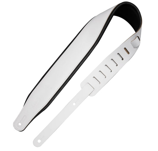 Levy's 3" Panda Top Grain Leather Guitar Strap