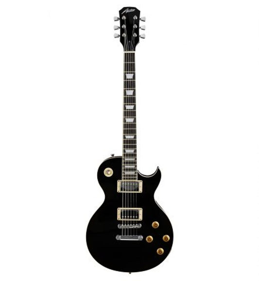 Austin Super 6 Archtop Single Cutaway Electric Guitar - Black - AS6PBK