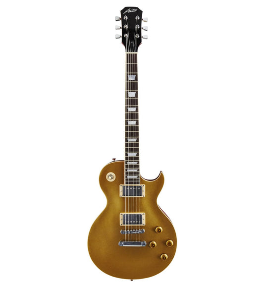 Austin Electric Guitar, Single Cut Super 6 Gold Top