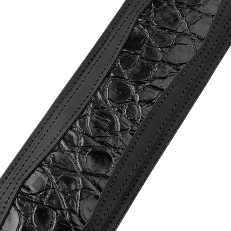 Levy's Apex Leather Guitar Strap MCH11APX-BLK - Black