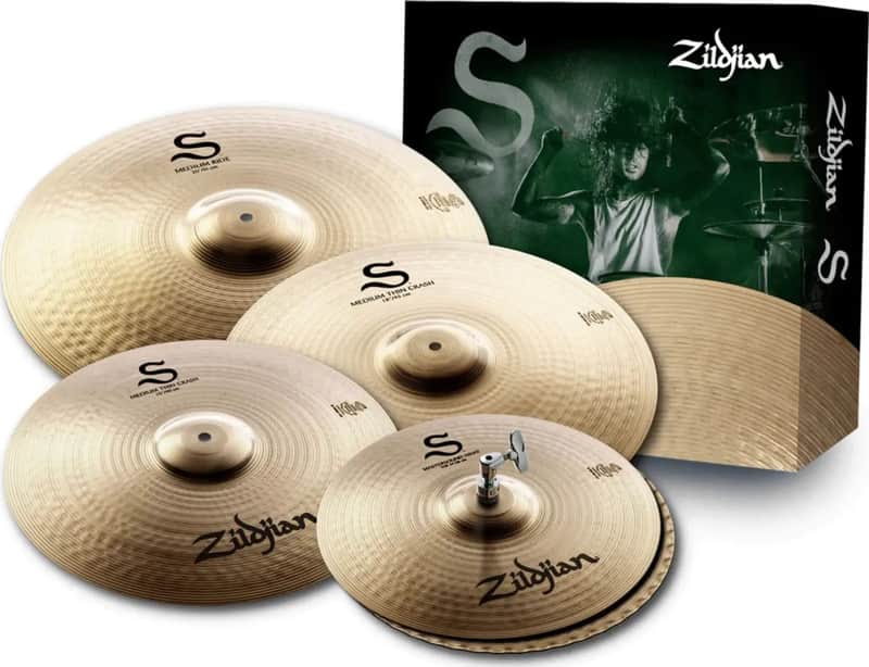 Zildjian S391 S Performer Cymbal Pack w/ 14" Hi-Hats, 16" Crash, 18" Crash & 20" Ride Cymbals
