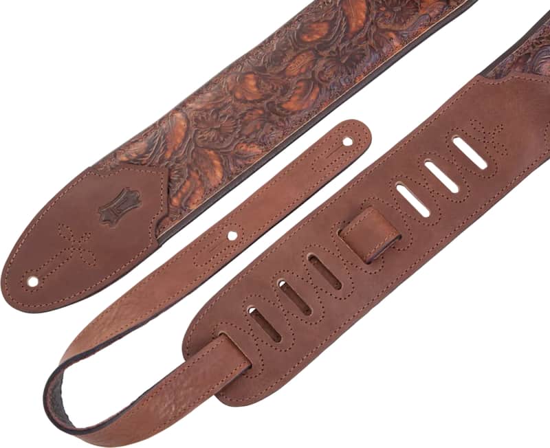Levy's M4WP-006 3" Embossed Leather Guitar Strap - Arrowhead Bronze