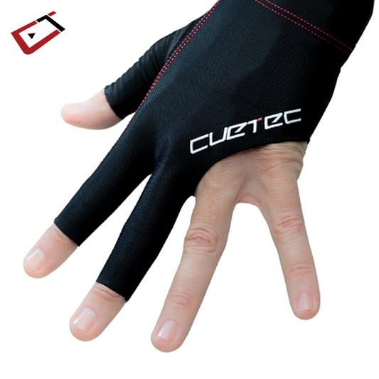 Cuetec AXIS Pool/Billiards Black Glove; Left Bridge Hand, Large