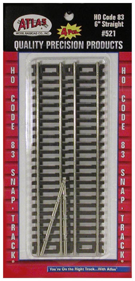 Atlas 521 Ho Code 83 6" Straight Section 4Pcs