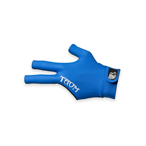 Taom Midas Yale Blue Billiard Glove, Left Hand Professional Stiched - Small