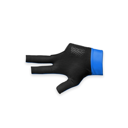 Taom Midas Yale Blue Billiard Glove, Left Hand Professional Stiched - Small