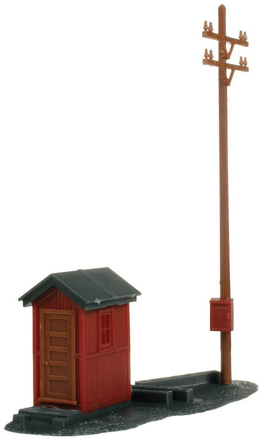 Atlas Model 705 Telephone Shanty and Pole Kit HO ATL705