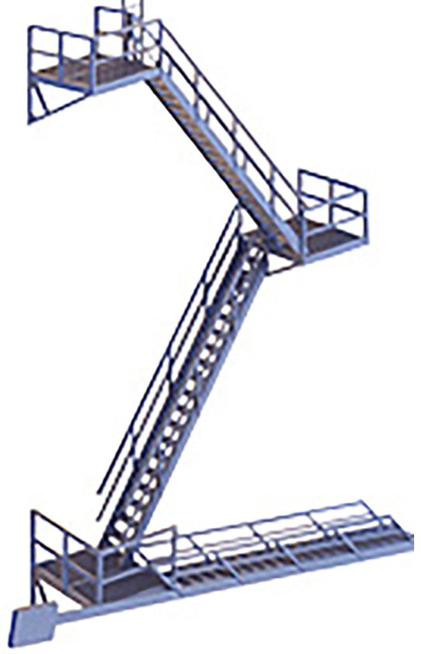 Walthers Cornerstone HO Scale Building/Structure Kit Modern Fire Escape