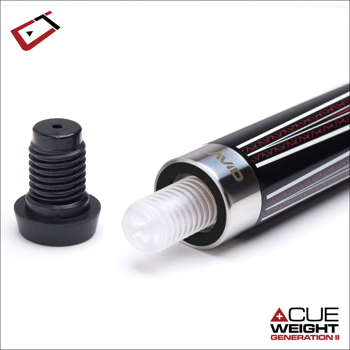 Cuetec Avid Opt-X Series Pool Cue (RED, 12.75MM)