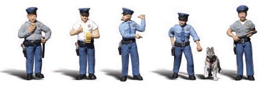 WOODLAND SCENICS A1822 Policemen HO WOOU9122