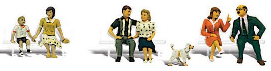 Woodland Scenics Sitting & Walking (Benches Not Included) HO Scale