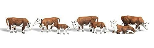 Woodland Scenics Hereford Cows HO Scale