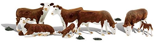 Woodland Scenics Hereford Cows HO Scale