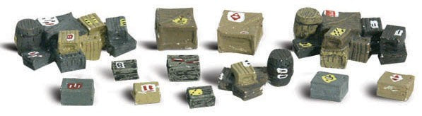 Assorted Crates HO Scale Woodland Scenics