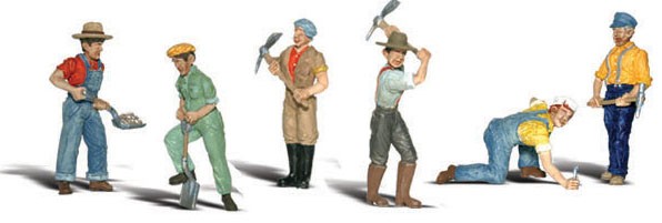 Track Workers HO Scale Woodland Scenics