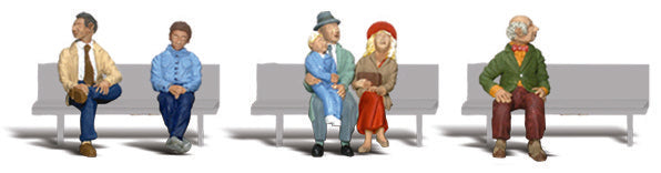 Woodland Scenics Passengers Figure Set, HO Scale