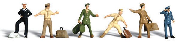 Woodland Scenics Uniformed Travelers HO Scale