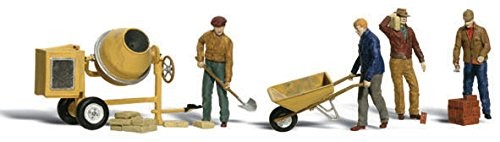 Woodland Scenics HO Scale Scenic Accents Figures/People Set Masonry Workers (4)