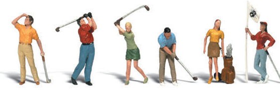Golfers HO Scale Woodland Scenics