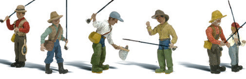 Fly Fishermen HO Scale Woodland Scenics