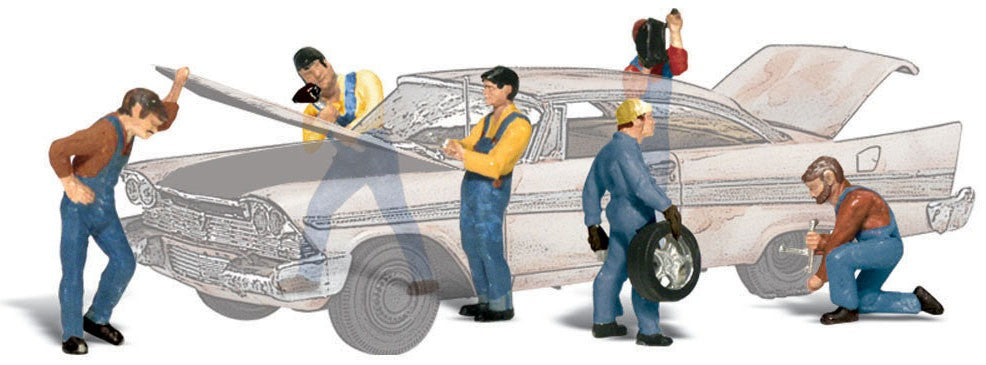 Woodland Scenics Auto Mechanics HO Scale