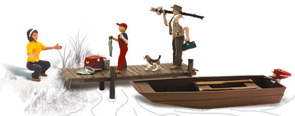 Woodland Scenics Family Fishing HO Scale