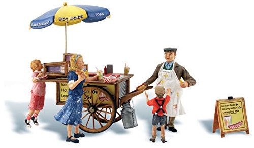 Wally's Weiner Wagon (Hotdog Wagon & 4 Figures)