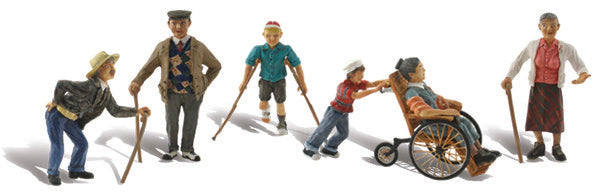Physically Challenged (6 Figures w/Walking Aids)
