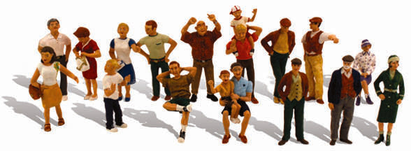 Woodland Scenics® 16 People - HO Scale